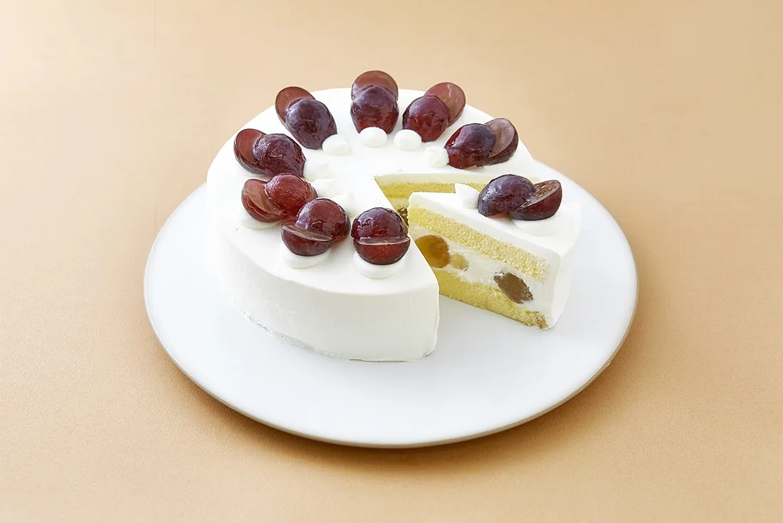 ピオーネのショートケーキ